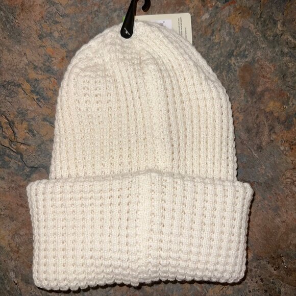 Alpine Design Womens Cream Slouchy Waffle Beanie,‎ One size - Picture 2 of 6